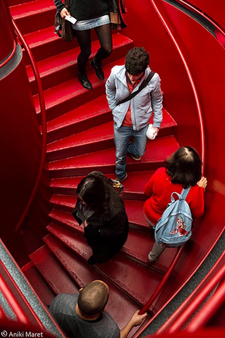 Escalier rouge